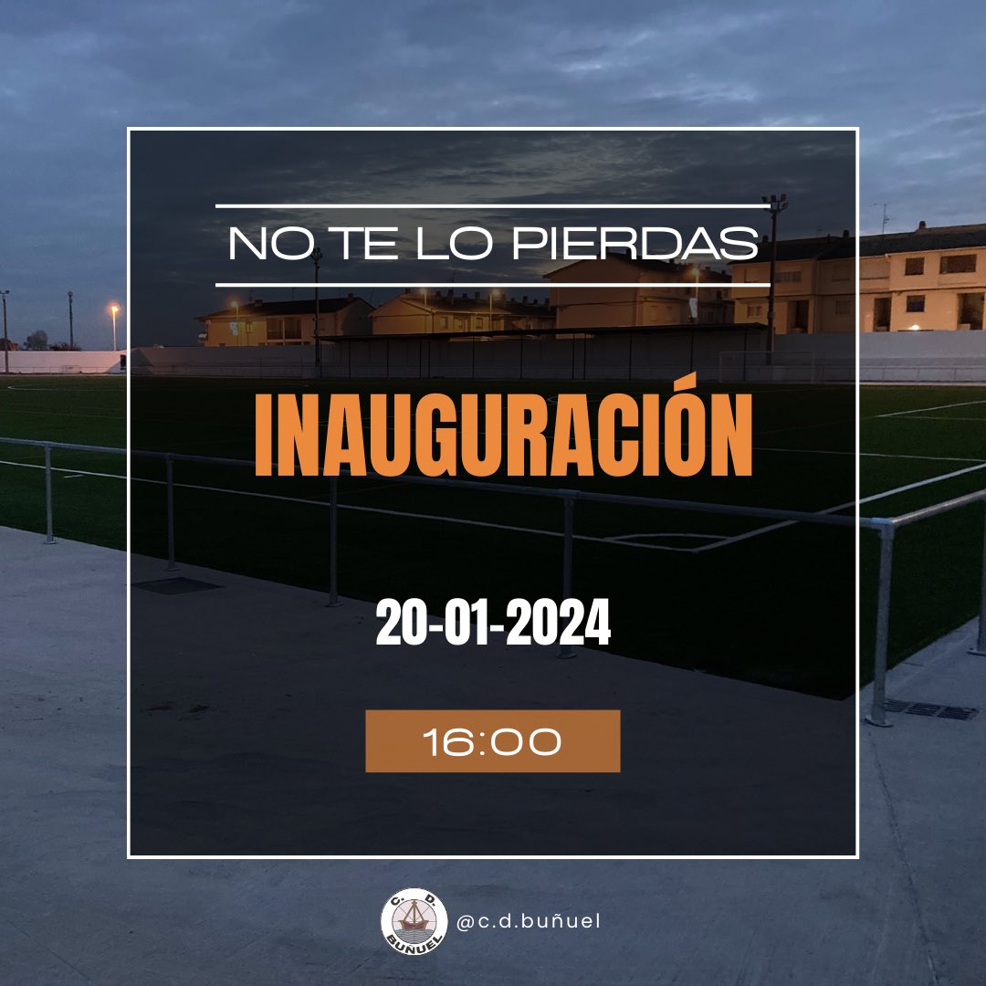 Por fin!!! Este sábado 20 de enero no te pierdas la inauguración del nuevo Guripa. Te esperamos este sábado a las 16:00 en el campo de fútbol. Seguido nuestro primer equipo disputará su primer partido en el nuevo campo contra el Sporting Melides.