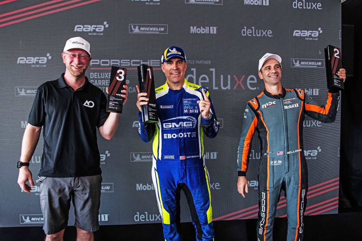 Porsche Motorsport North America (@porscheracesna) on Twitter photo To finish off the 2023 #Porsche Carrera Cup NA season at <a href="/COTA/">Circuit of The Americas</a>, <a href="/GMGRacing/">GMGRacing</a> brought in a Carrera Cup rookie who immediately made an impact with a pair of Pro-Am wins – none other than team boss <a href="/JamesSofronas/">James Sofronas</a>.
▶️ Read more at: porschecarreracup.us/gmgs-carrera-c…
-
#CarreraCupNA | #Porsche To finish off the 2023 #Porsche Carrera Cup NA season at <a href="/COTA/">Circuit of The Americas</a>, <a href="/GMGRacing/">GMGRacing</a> brought in a Carrera Cup rookie who immediately made an impact with a pair of Pro-Am wins – none other than team boss <a href="/JamesSofronas/">James Sofronas</a>.
▶️ Read more at: porschecarreracup.us/gmgs-carrera-c…
-
#CarreraCupNA | #Porsche
