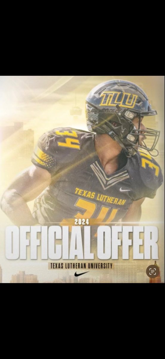 After a great conversation with <a href="/CoachBeauGrech/">Beau Grech</a> I am blessed to receive my first offer from Texas Lutheran University. <a href="/stevehoffman74/">Steve Hoffman</a> <a href="/CoachCarlin/">Sam Carlin</a> <a href="/CoachAntoine/">Ron Antoine, M.Ed</a> <a href="/BudaJagsFB/">BudaJagsFootball</a>