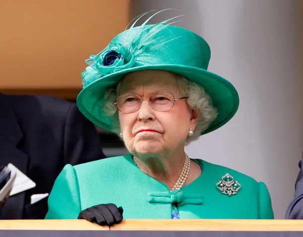 Royallyshady1's tweet photo. My failure of a son hosted a shooting party this weekend and nobody is talking about it. Instead they’re focused on my nickname being given to my biracial great grand daughter. Make it make sense. #QE2 #thatfamily #sussexsquad https://t.co/Q6sJELErwb