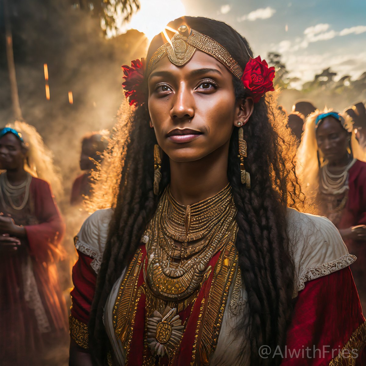 Resplendence in Twilight: An Ode to Cultural Majesty

Adorned with the riches of her heritage, she stands—a vision of grace, strength, and the enduring beauty of a culture that time respects.

#GoldenHourGrace #CulturalHeritage #TimelessBeauty #EleganceEmbodied #HeritagePride