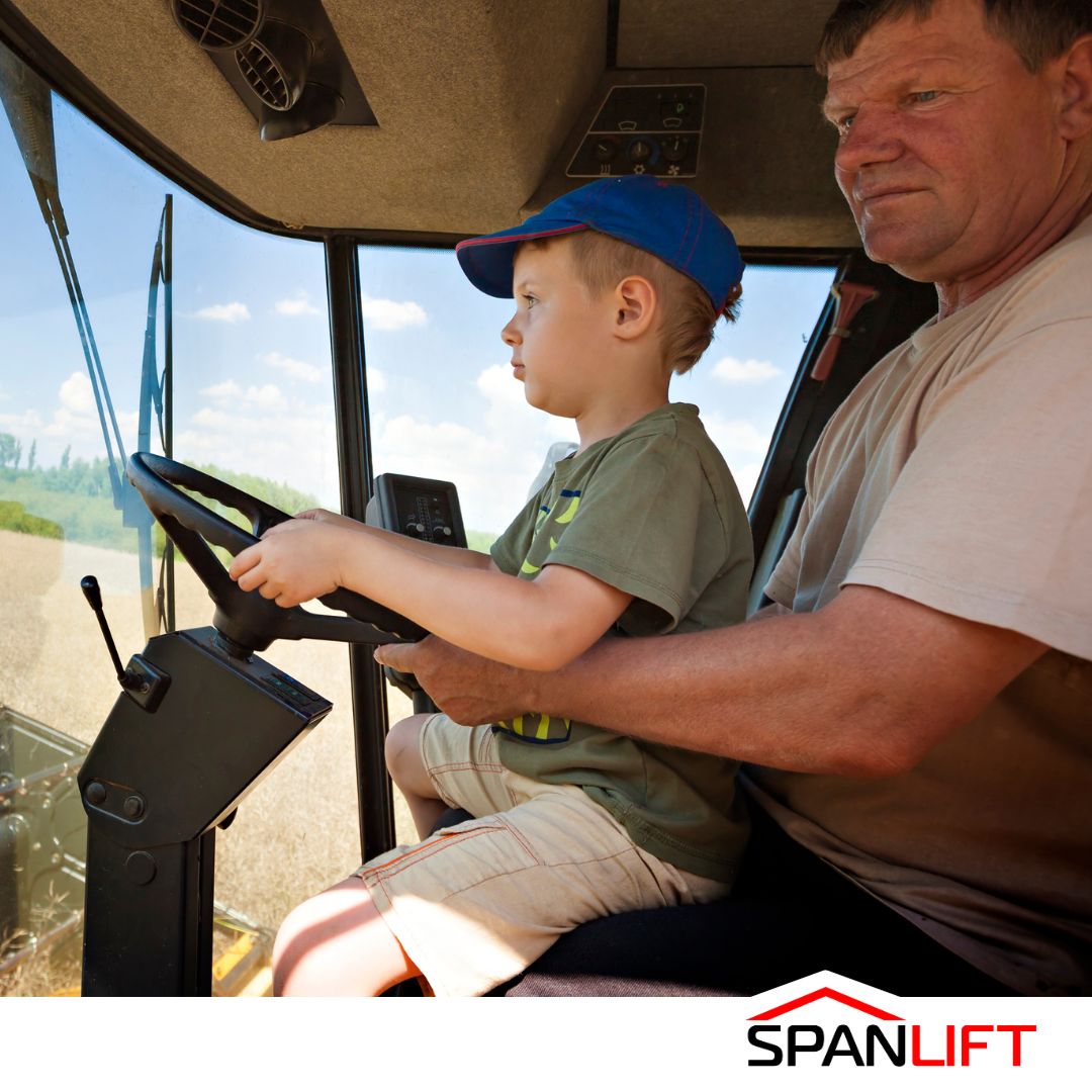 School Holidays mean that there are more hands to help around the farm. 👨‍🌾

Have you got your helpers out learning the ropes behind the wheel of your tractors?