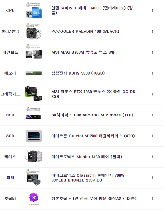 dohwicom's tweet photo. i5 13400F+RTX 4060 게이밍 PC 조립 사진입니다
SSD로 4TB SSD로 요청하셨는데 이 정도면 웬만한 자료나 게임 저장용으로 충분하지 않을까 하는 생각이 드네요
도휘컴 문의 카카오톡 오픈채팅 상담방 https://t.co/RcYMyk6GQc
#도휘컴 #게임용PC #게이밍PC #13400F #RTX4060 https://t.co/4XCUh4AbGA