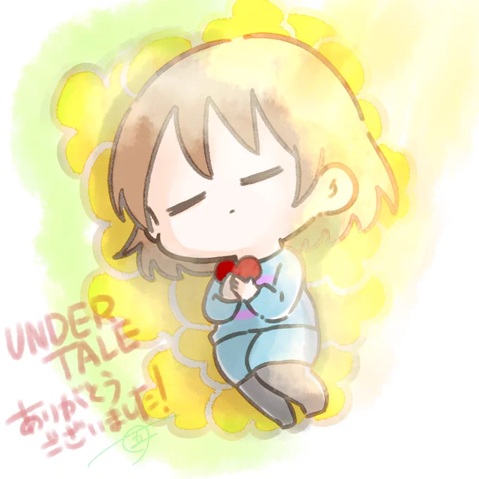 UNDERTALE 一応全EDクリア記念のファンアートです