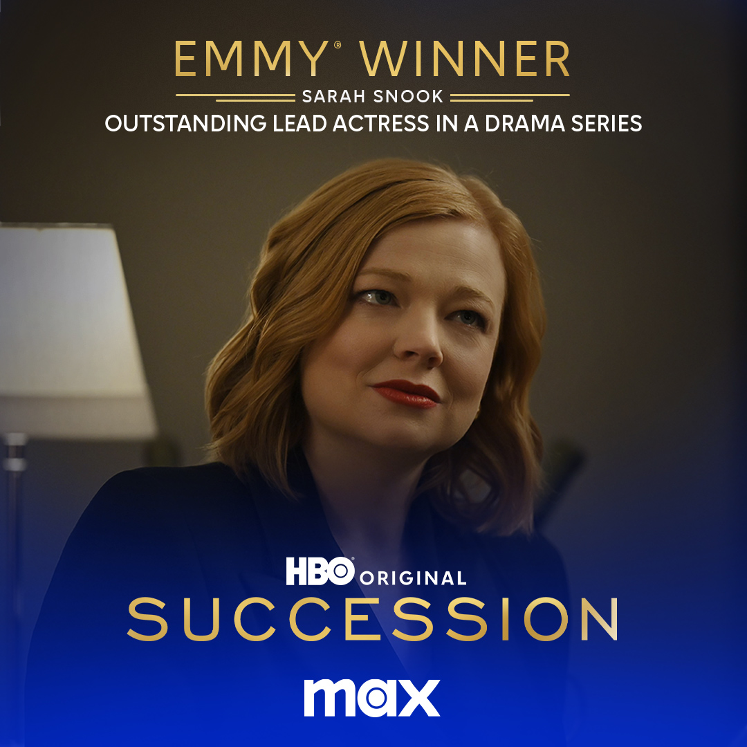 Scheduling a 'celebration' block on our calendar. Congratulations to Sarah Snook of the HBO Original #Succession on her #Emmys2023 win for Outstanding Lead Actress in a Drama Series.