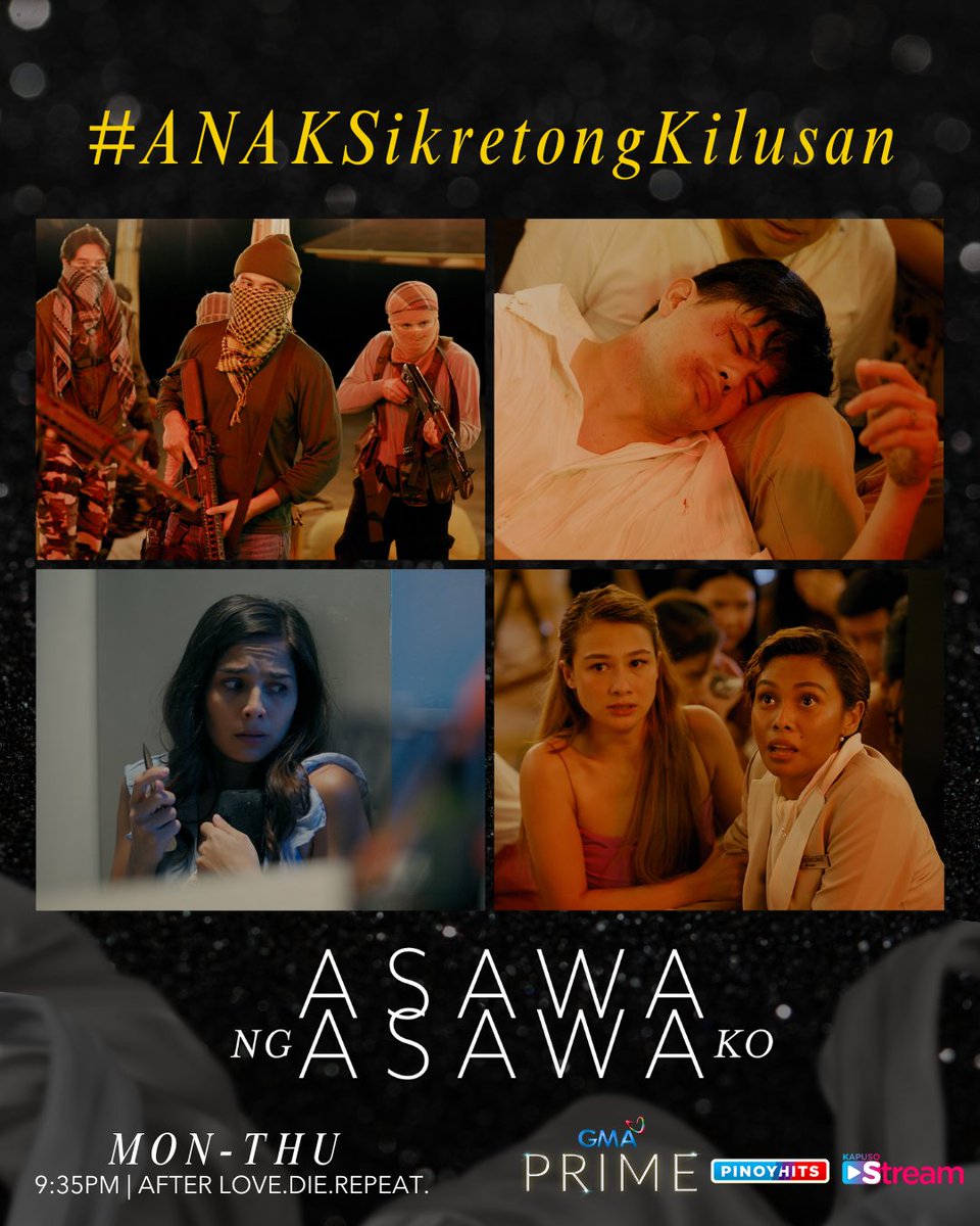 GMADrama's tweet photo. Nandito na ang KALASAG! 😰 

Official hashtag: #ANAKSikretongKilusan
#AsawaNgAsawaKo | 9:35 PM https://t.co/QmHJFBWRCq