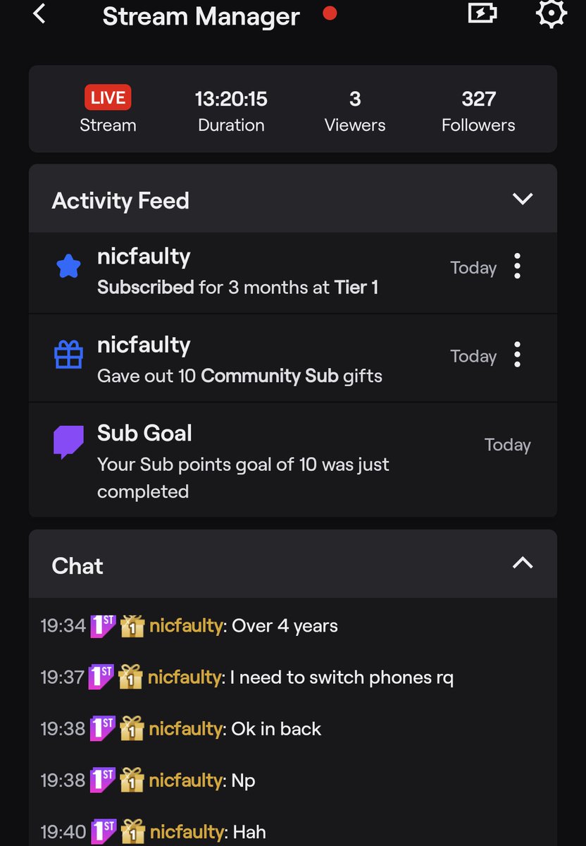 Sean_Trip's tweet photo. Was just ๐ GIFTED ๐ โ๏ธ
๐ฅ10 Subscribers on #twitch.
who else can show the love for the man helping me so much!
#SubTrain !? #HypeTrain #TwitchGift #TwitchPartnerInTraining #Subs https://t.co/ouY2dwxYWN