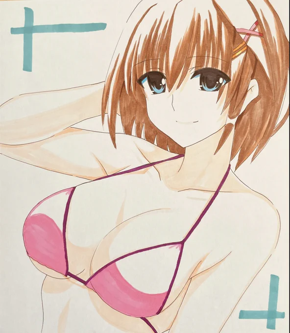 アナログはやてさん～アナログだったら肌色判定バレにくいだろうという安直な判断!^^; 
