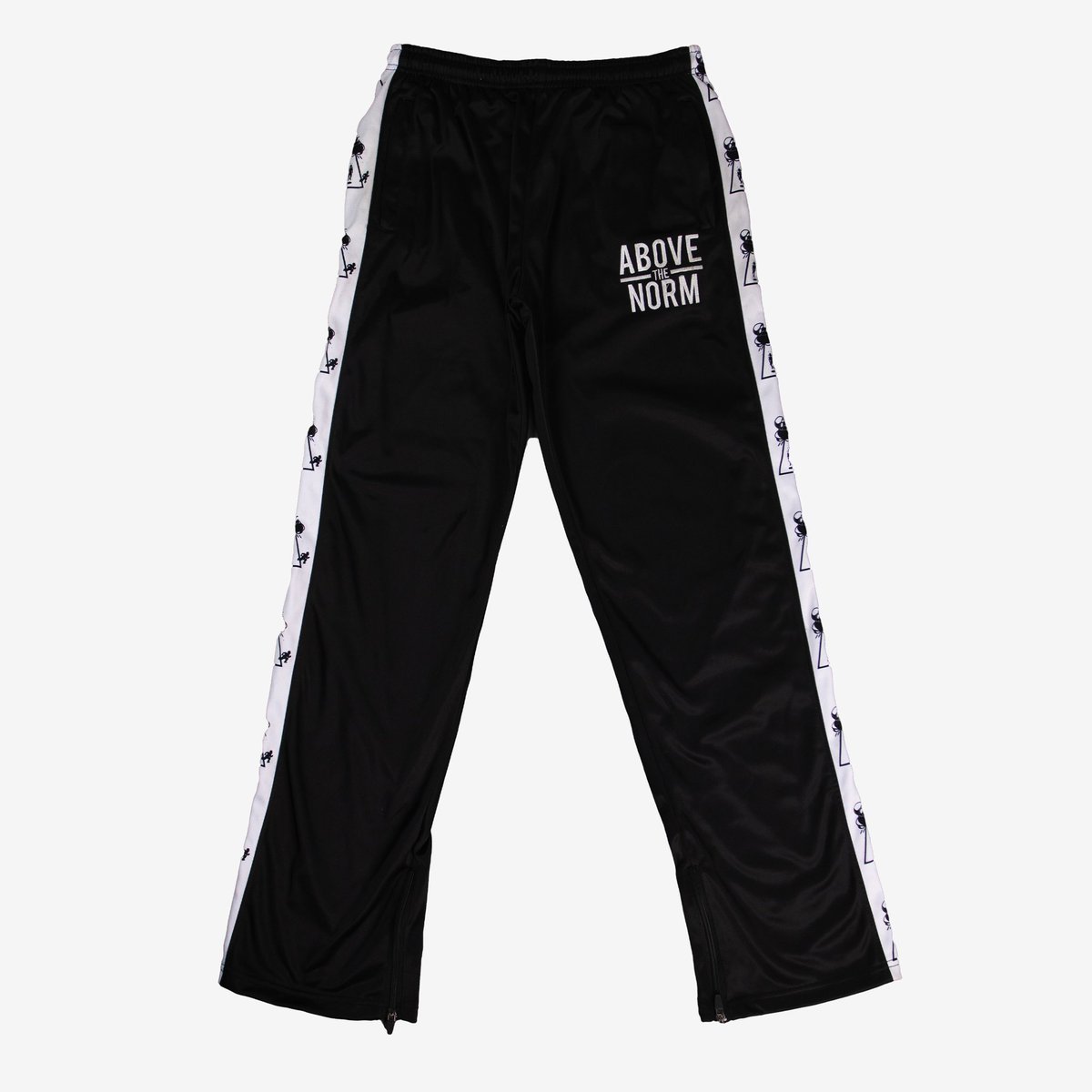 abovethenormal's tweet photo. Logo Flared Track Pants 🏃🏾‍♂️💨 

- 220 GSM
-100% Polyester
- Embroidered Brand Name On Front + Printed Logo In Leg Stripe + Zippers For Pockets &amp; Leg Bottoms For A More Flared Option  

Product Shots By: @2uduri 📸 

DROPPING FRIDAY, JAN. 19th ~ NOON PST || 2pm CST || 3pm EST 🚨 https://t.co/6mE0tqvgOK