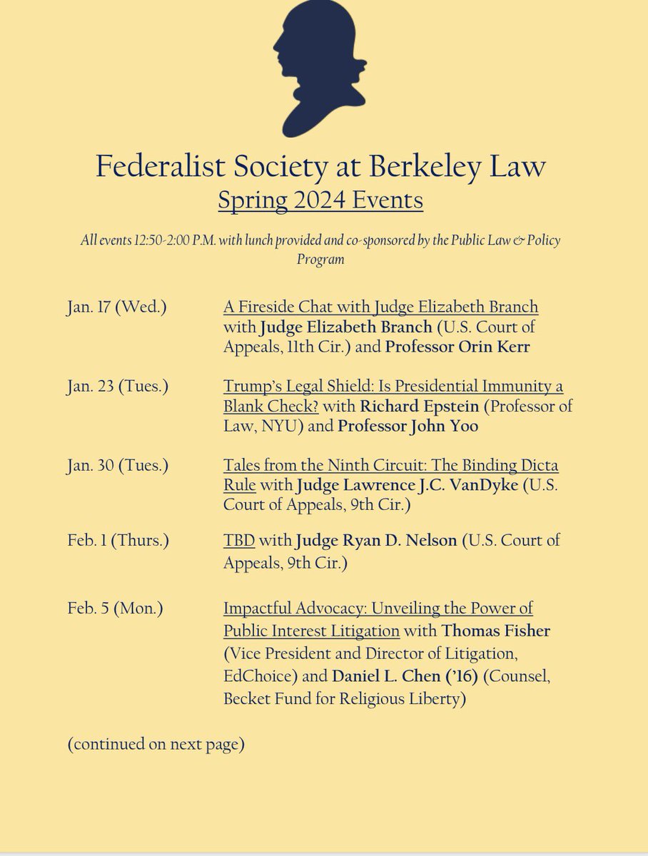 Berkeley Law Federalist Society tweet media