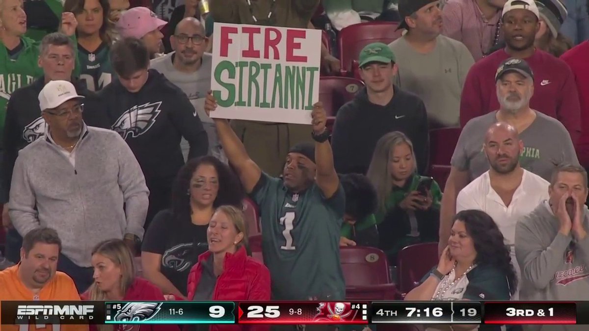 NFLonFOX's tweet photo. seen at the Eagles-Bucs playoff game https://t.co/zM2CTvk7io