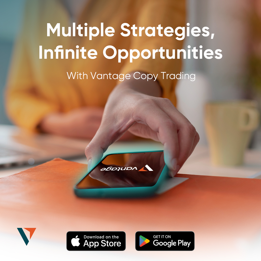 vantagemarkets's tweet photo. Why stick to one strategy when you can execute up to three different trading strategies on a set of orders?
Explore our upcoming Copy Trading feature on our app, coming real soon.
Download now: https://t.co/oNX9TJbUTX
#VantageCopyTrading #TradeLikeAMaster #Finance #VantageApp https://t.co/JbvjhgrRHq