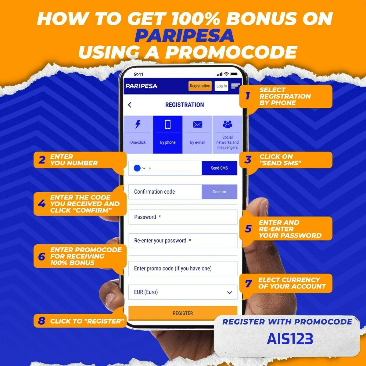 WELCOME TO PARIPESA FAMILY

The heavier your FIRST DEPOSIT the heavier the BONUS!!!

Claim your Kshs 14,000 welcome bonus 
Use link: combodef.com//L?tag=d_25601…

Use promocode: AIS123
