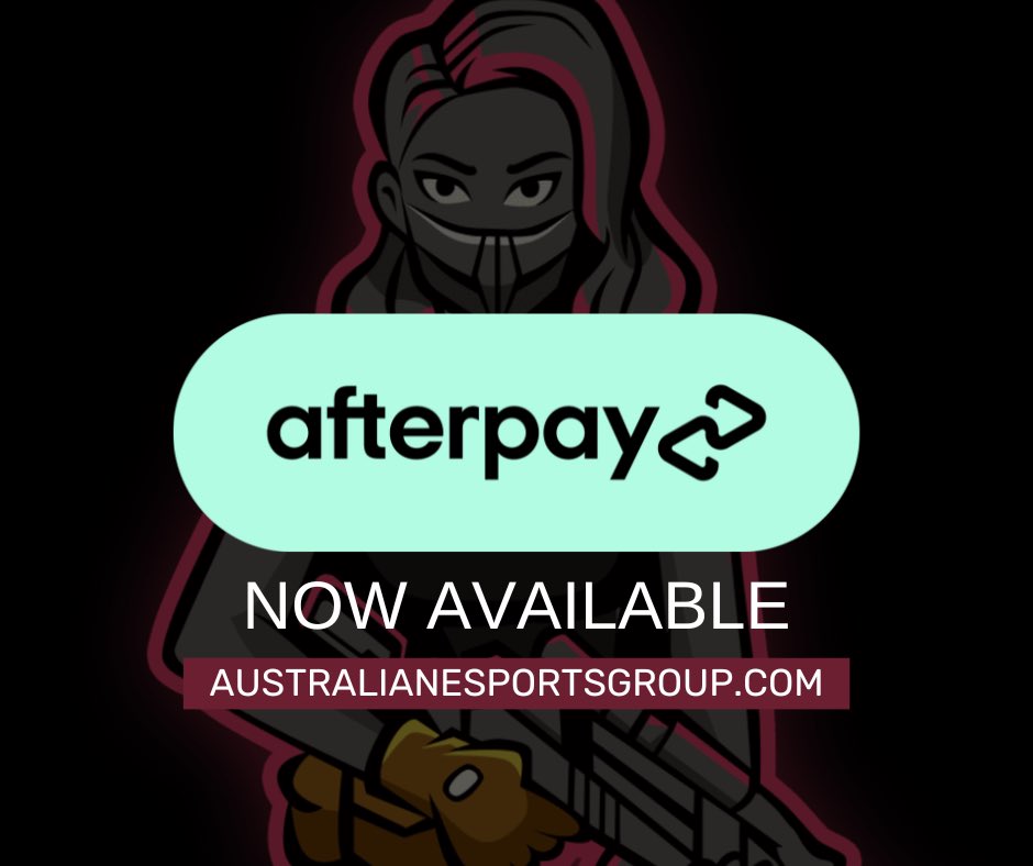 AustralESports's tweet photo. Afterpay is now available at Australian eSports Group! 🥳

🚀 Australian eSports Group now offers AfterPay on our website! 🌐

✨ Elevate your gaming experience now! 👉 Check it out: https://t.co/Y0hgA8L0X7

#afterpay #afterpayavailable #AustralianESportsGroup #eSports #Gaming https://t.co/2ooBdHyhs6