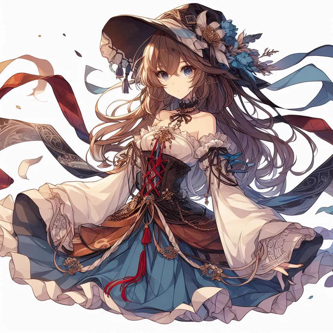 アニメ風美少女 中世ヨーロッパ風ファンタジー衣装 と入れたらなんかアトリエ系とかで見たことあるような衣装が出てきたが、 こういう衣装とか考えるときのアイディア出しにすごくいいな。