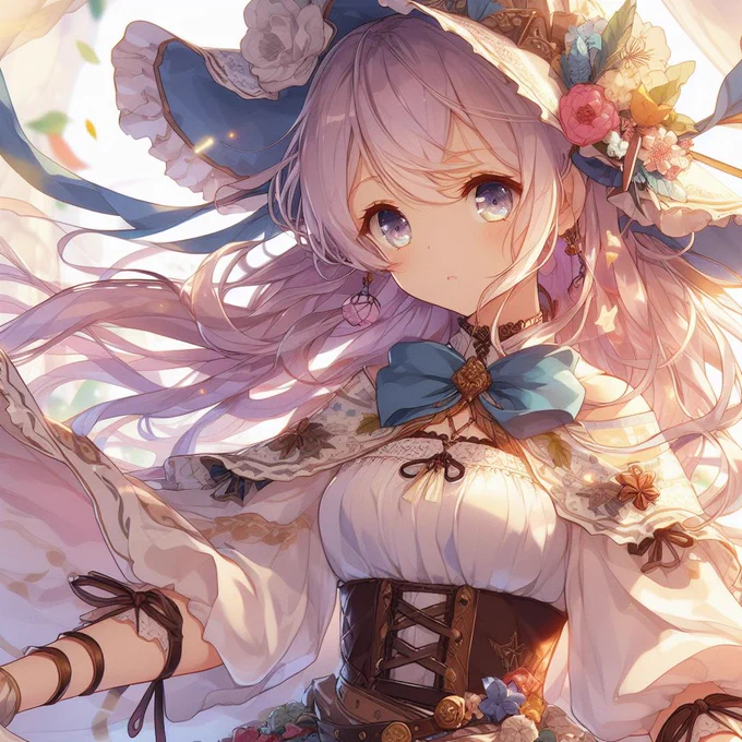 アニメ風美少女 中世ヨーロッパ風ファンタジー衣装 と入れたらなんかアトリエ系とかで見たことあるような衣装が出てきたが、 こういう衣装とか考えるときのアイディア出しにすごくいいな。