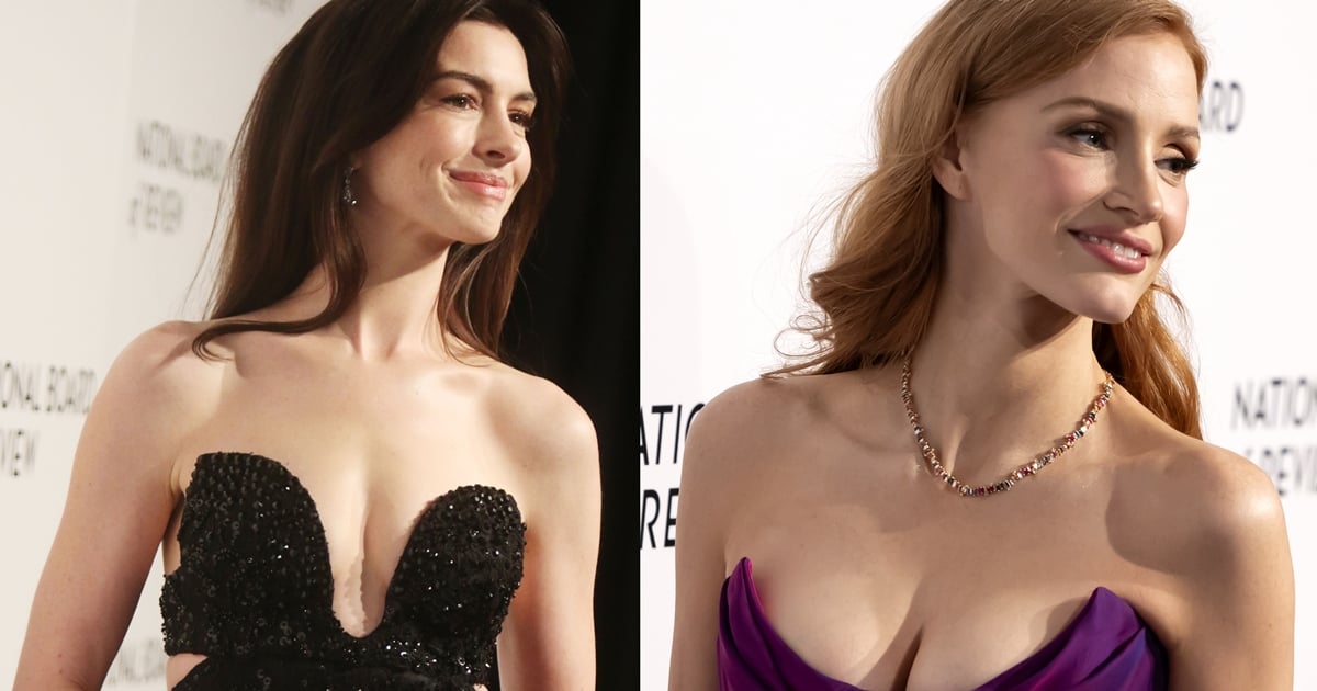 Jessica Chastain and Anne Hathaway Shine in Strapless Plunging Gowns at 2024 National Board of Review Gala dlvr.it/T1R7Dy