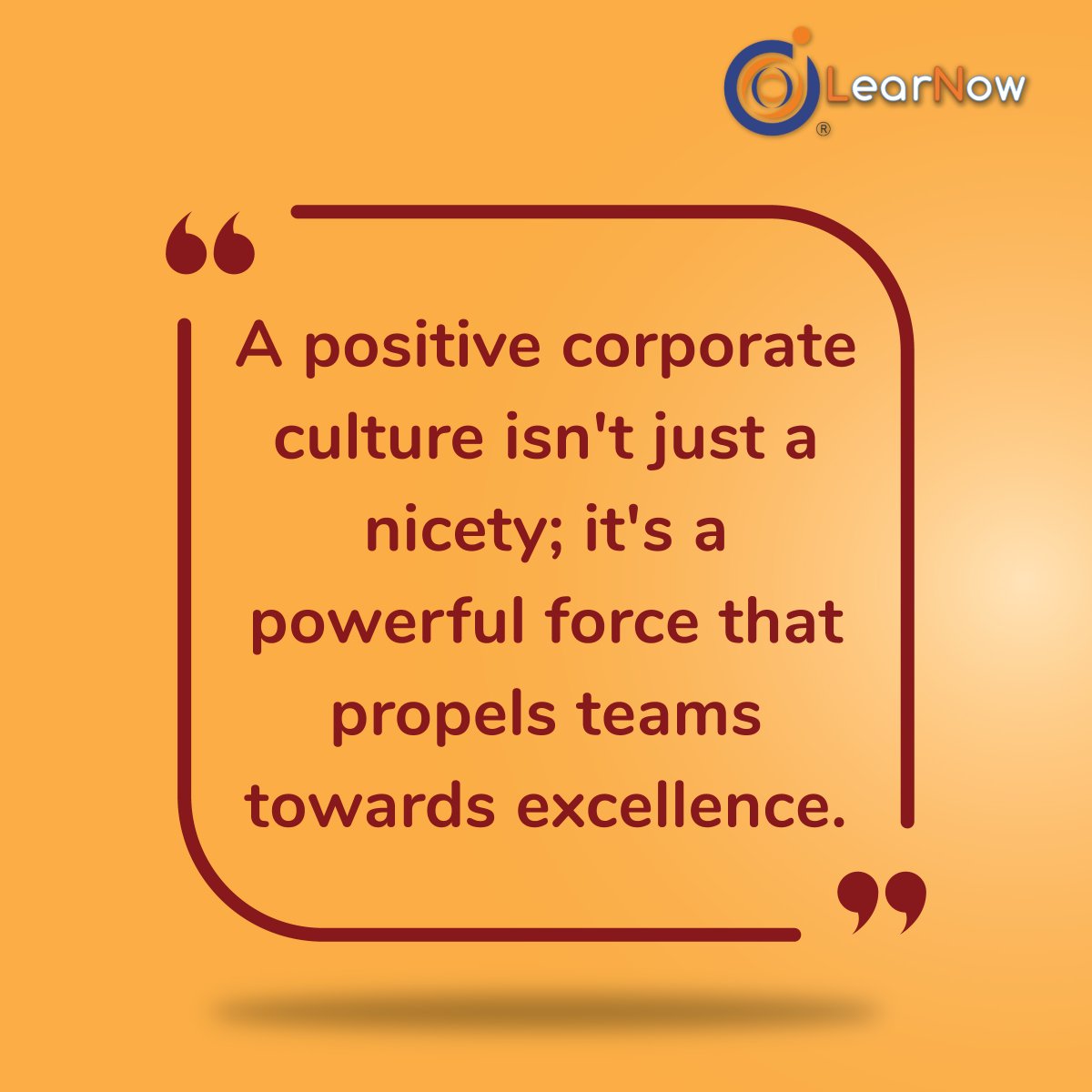 learnowlive's tweet photo. Positive work culture fuels success and employee well-being.

#learnow #learning #learninganddevelopment #workplace #working #office #companyculture #employeeengagement #workculture  #officelife #companyvalues #officeculture #quotes #quoteoftheday #quotesdaily https://t.co/4veXhulXJ1