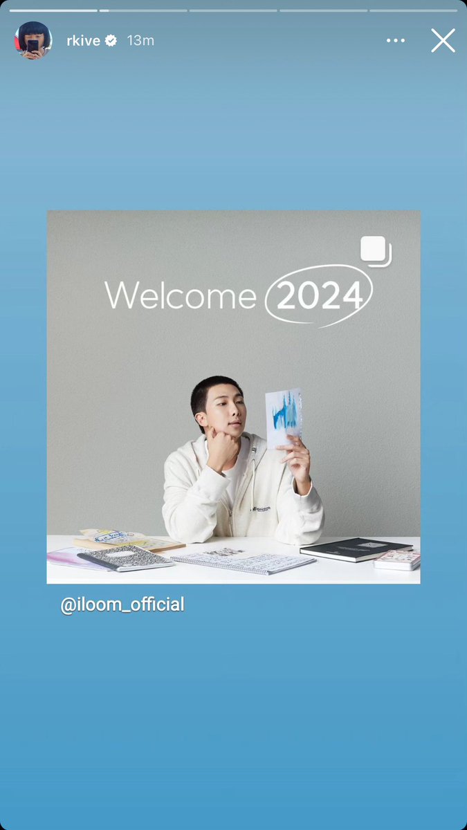 miiniyoongs's tweet image. [240116 RM Instagram Story]