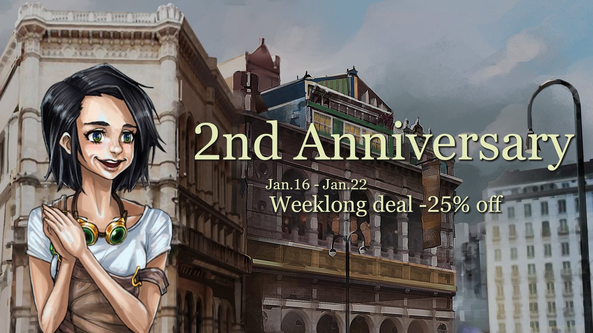 LaputaLabs's tweet photo. Time flies by. In a few days later, we are about to hit the 2nd anniversary of AAW!
🕙🪰🛒
To celebrate the day, we launched a weeklong deal with 25% off discount (and -10% for the OST). Come and join us in the Workshop!

Here's the link⬇️
https://t.co/LRp0CwUfHR https://t.co/y7oa6DNbvH