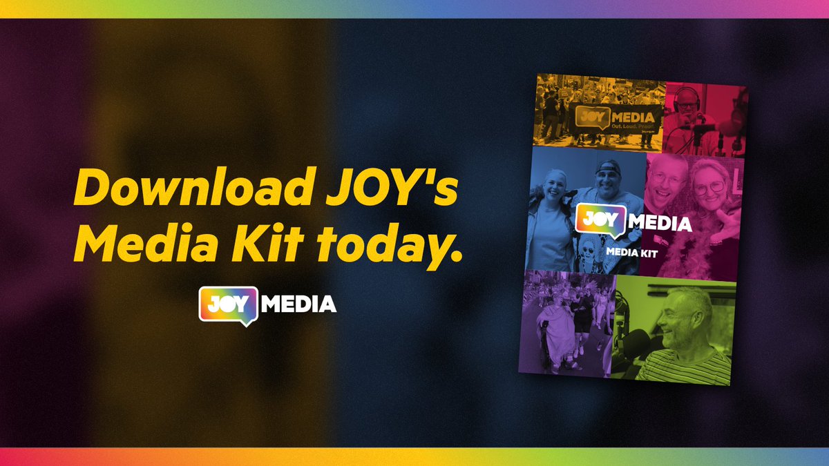 Pride season is almost here, so it's the perfect time to take out an on-air sponsorship campaign with JOY! 🏳️‍🌈🏳️‍⚧️ There's sponsorship opportunities to suit any business or event, and you'll help support independent media, keeping us Out. Loud. Proud. More: joy.org.au/services/spons…