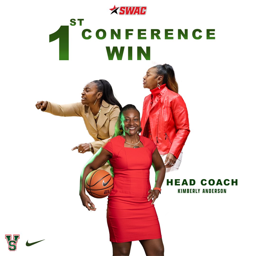 Congratulations to Head Coach, Kimberly Anderson on her first Southwestern Athletic Conference (SWAC) win! #Elevate