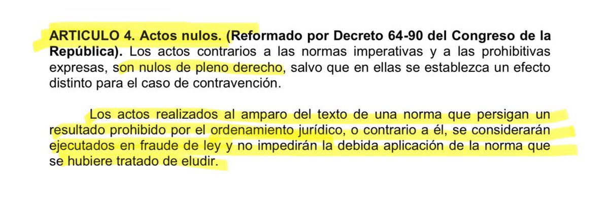 RaulFalla31's tweet photo. Elección de Junta Directiva del @CongresoGuate adolece de nulidad absoluta. 

1.-Diputados de Semilla, asumen como independientes según el acuerdo legislativo donde toman posesión. 
2.- Como independientes, presentaron planilla, violentando la ley y desobedeciendo la resolución del amparo otorgado por la @CC_Guatemala  
3.- Siempre como independientes, ganaron la elección e ilegalmente integraron Junta Directiva. Revisar conteo. 
4.- Con posterioridad a la elección, solicitaron una moción privilegiada donde por sus pistolas modificaron su condición de independientes a bloque legislativo. 

5.- Fraude de ley, al pretender dar al acuerdo legislativo un resultado contrario o prohibido por el ordenamiento jurídico. 
6.- La @CC_Guatemala tiene la obligación de enmendar. 
7.- Error no es fuente del derecho. 
8.- Antejucios.