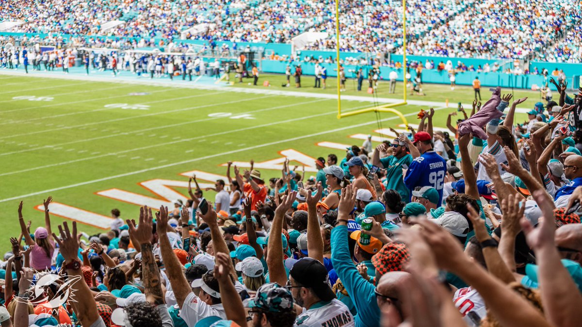 MiamiDolphins's tweet photo. At @HardRockStadium and on the road, we felt your support all season long.

Thank you, Dolfans 🧡 https://t.co/akTbLdpKAL