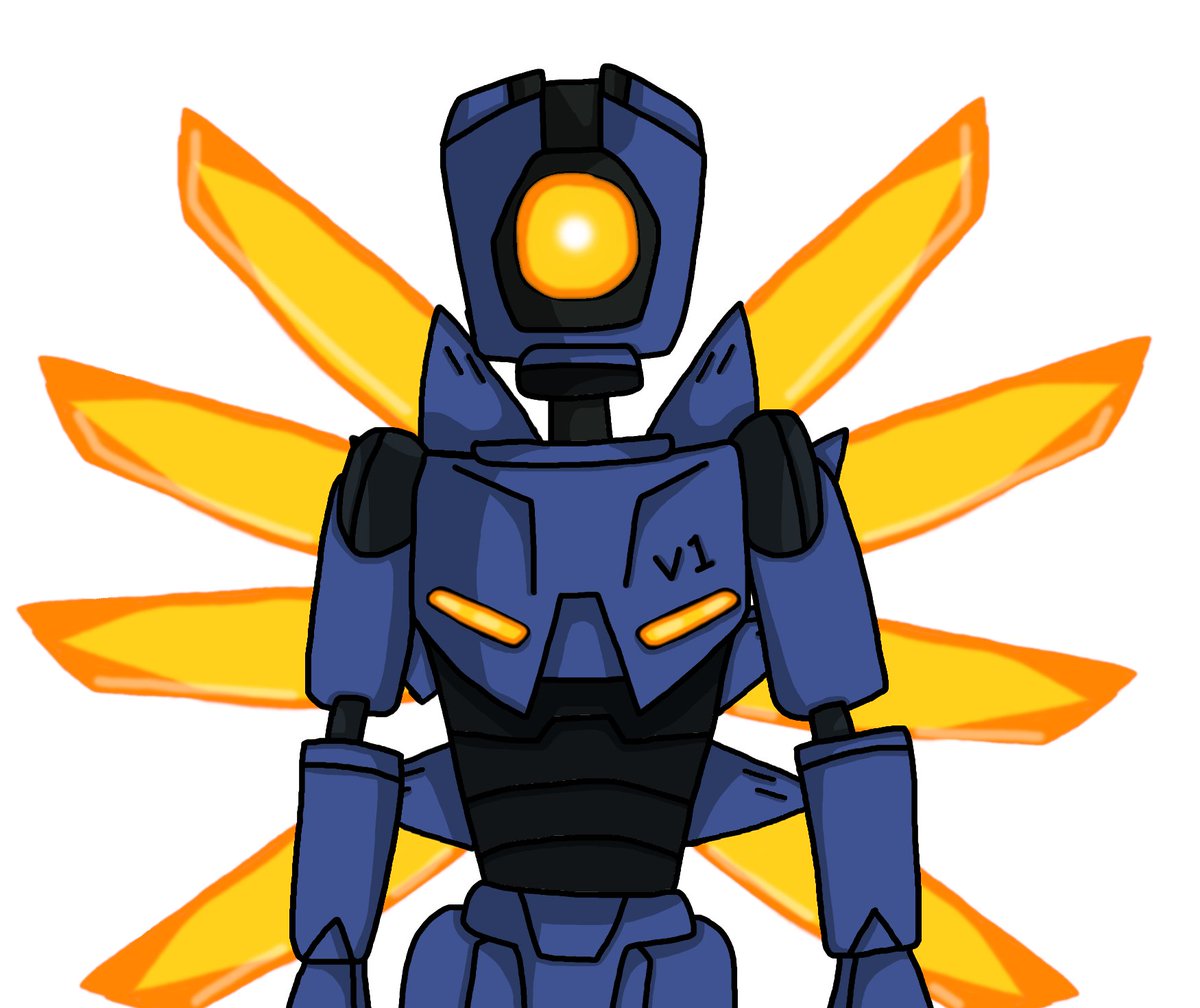 HaydenCyber's tweet photo. new V1 design: cell shading, neater wings and simpler design, i like :) https://t.co/Ffk9KFJ6GL