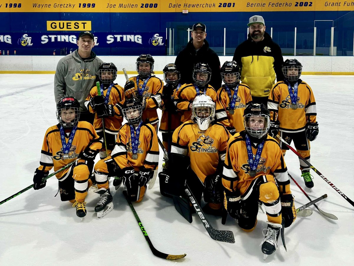 clstingers's tweet photo. We want to congratulate #Stingers 1 and 2 for their runner up finishes in #StLouis this weekend during the #IceBlast 🧊 💨
The teams battled hard to be finalists in their respective divisions and both Championship games were close contests. #FearTheSting #CLSHC 🖤💛🐝🏒 https://t.co/AvoOYzJWBK
