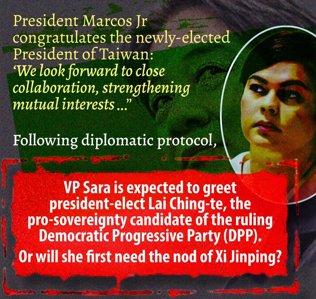 joel_gregorio's tweet photo. The blowback in Taiwan’s elections was the last thing Xi Jinping needed in the exercise of total control. 

Potential fallout: the one-China policy, the Taiwan-US alliance, the economic implications, and the power dynamics in the region. #NoToChinaBullying #CHexit https://t.co/HssfJpa3bh