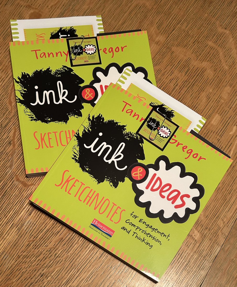 Books in the mail to #WorldSketchnoteDay X & Instagram winners, @swampfrogfirst & @mandyrobek! Hope you love reading & using these ideas as much as I loved writing about them. 🖌️💭♥️ #InkAndIdeas #Sketchnotes