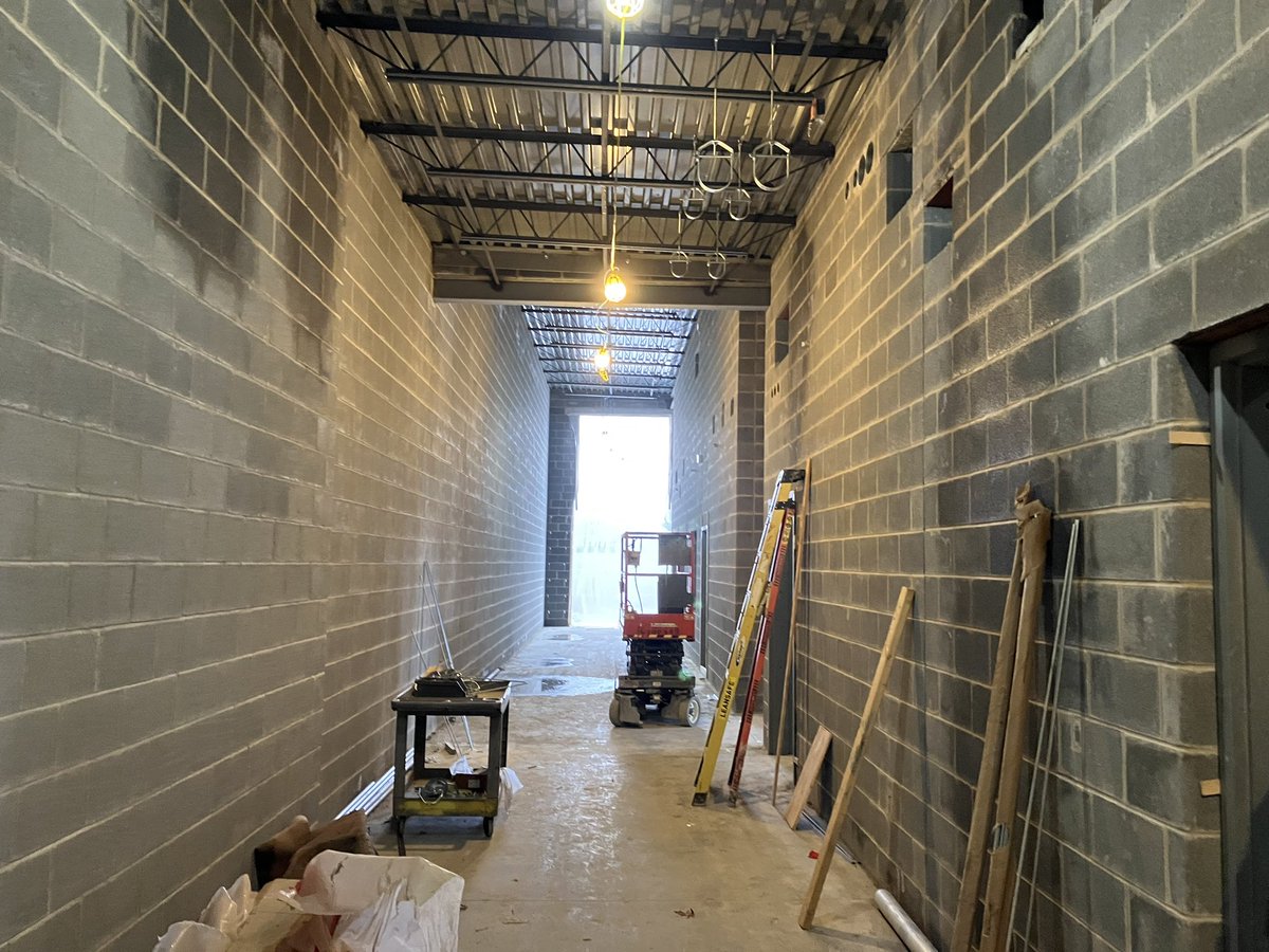 Updated pictures of the HS project. Here are pictures of the orchestra room and the hallway to the band room.