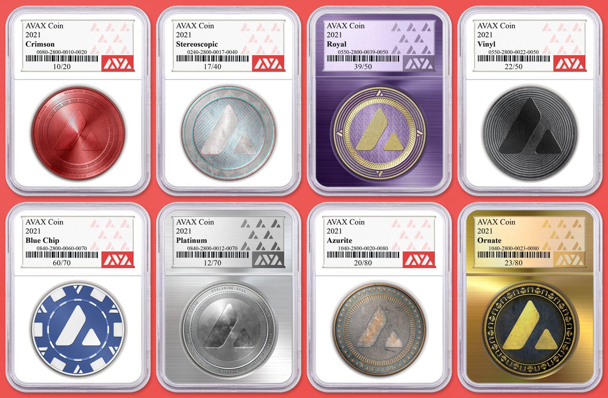 🔺Holder Airdrop Week 2!🔺

Crimson: 732e
Stereoscopic: 6327
Royal: cb57
Vinyl: 4980
Blue Chip: 3de1
Platinum: f1eo
Azurite: 2c35
Ornate: f21a

$AVAX #NFT #Airdrop