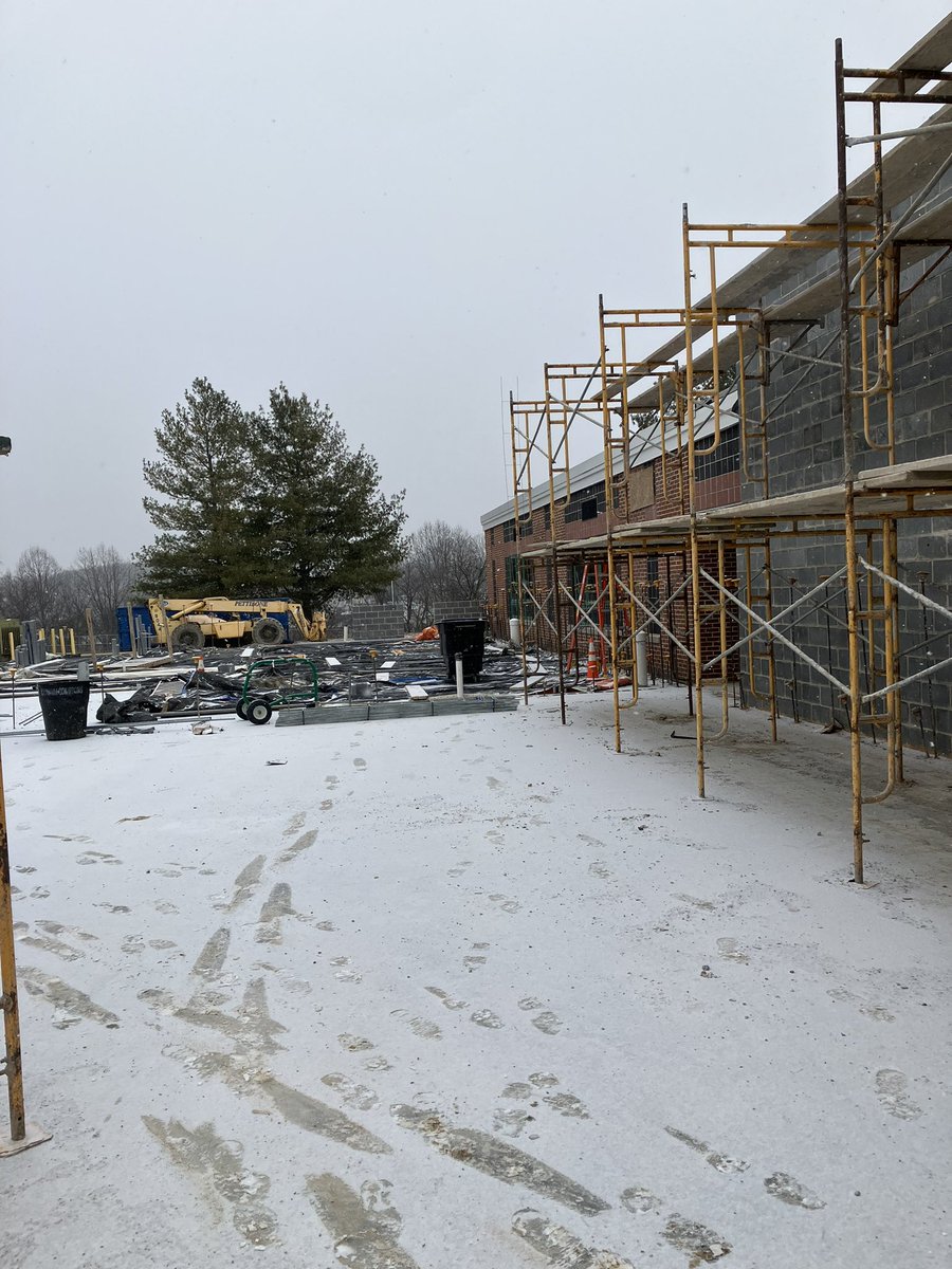 Updated pictures of the new technology education addition - making progress even in the snow. We will share more pictures of this area in the near future.