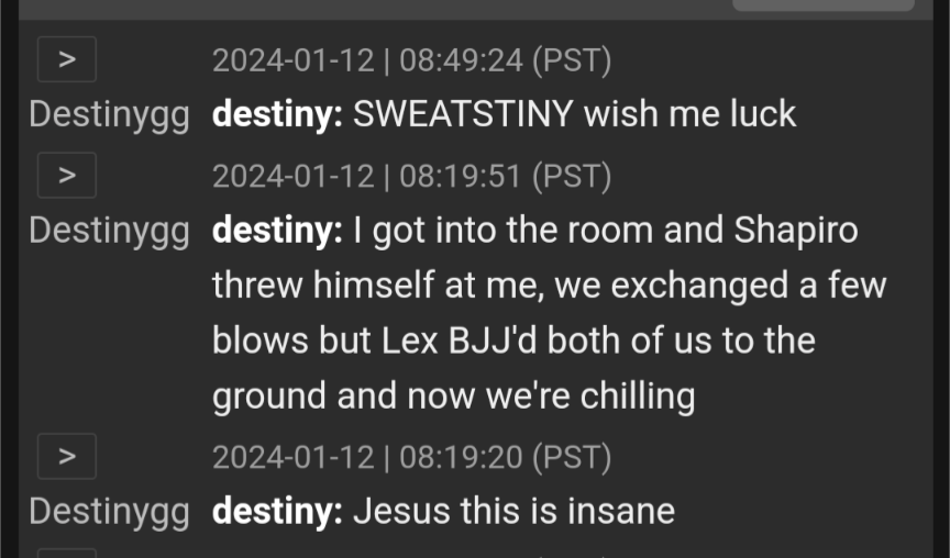 Destiny Out of Context tweet media