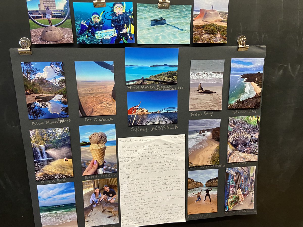 34BrennanElma's tweet photo. A letter arrived for us last week all the way from Australia. We love seeing all the sights of this beautiful country. Thanks Alicia and Kyle! https://t.co/lhUBYcHYah