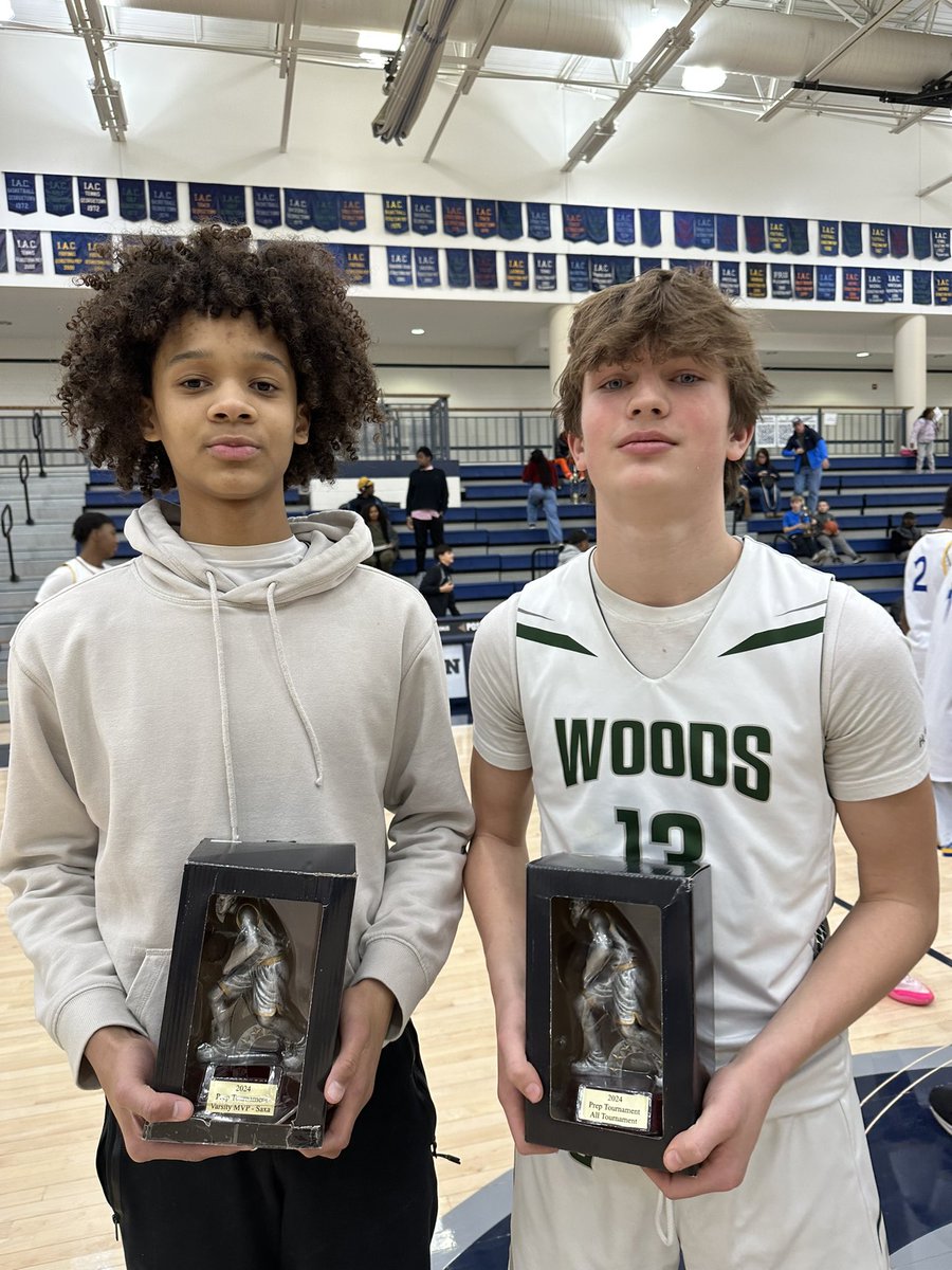 woods_athletics's tweet photo. Varsity Boys 🏀 Prep Saxa Tournament Champs! Congrats to Jake Ricca on being chosen all-tournament team and Jahlil Waheed on being chosen as the tournament MVP! #GoMightyOwls #Champs https://t.co/KpAQVLGL7b