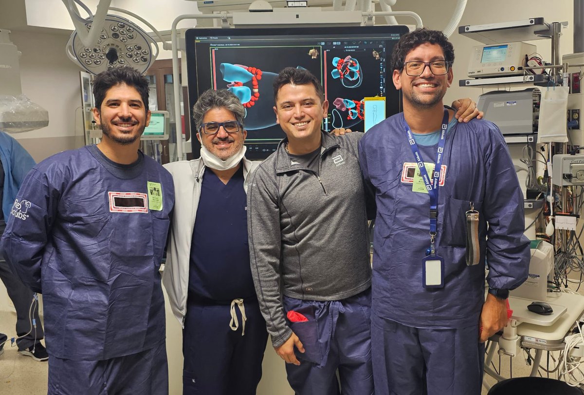 vivasfhrs's tweet photo. Honored to host our LATAM EP colleagues Doctor Michael Peltzer &amp; Engineer @alemunozAR visiting from Santiago de Chile.Incredible opporunity to share workflows and experiences. Special thanks to @JuanBurnTerm  for his mapping skills that never stop to amaze @AbbottCardio #ablateAF https://t.co/xozoab7gnr