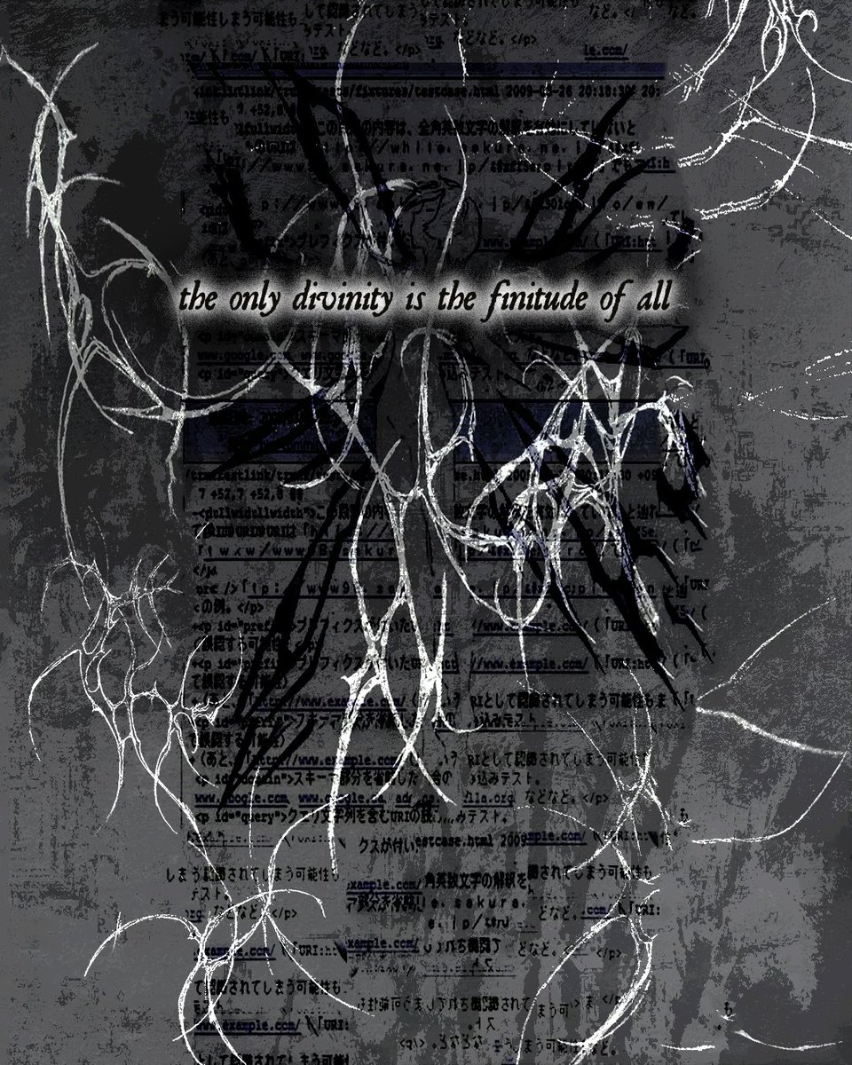 CyberNecropolis's tweet photo. back from the cyber-gnosis swamp of nothingness~~

upcoming zine about eroticizing with the cosmic absolute, found by existentially connecting with unconnectedness..

and a theology of lostness, a gnostic relief; the divine-nothingness..

Wrapped in my Cold Nerves I Find Melody https://t.co/FpljF3IxNg
