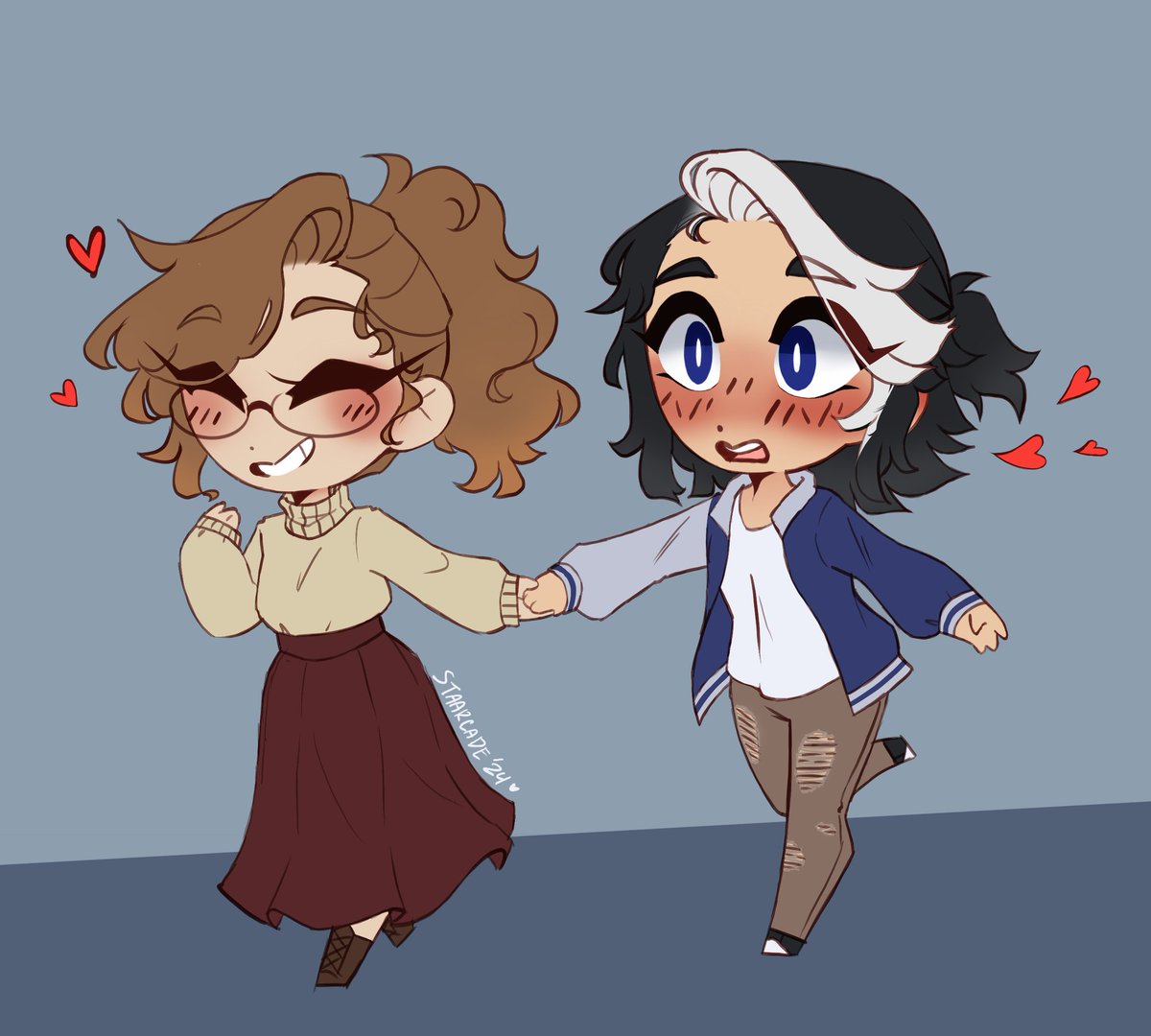 staarcade's tweet image. Chibi Sketch c✨️mm for @SleepyPando !!! 

I fuckinf love your girls so much SO much grrrrrr grgrrgrh