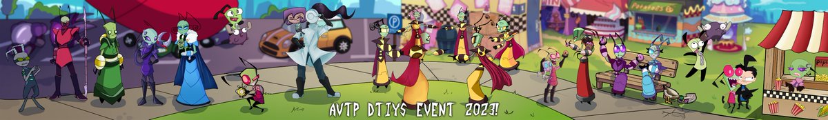 LOOK AT WHAT OUR ART HUMANS CREATED!

These smelly humans that will be making AVTP episodes got together to draw characters in their own likeness. Human pig smellies call this a "draw this in your style". All the styles together are... pleasing to ZIM (except Dib)
#invaderzim