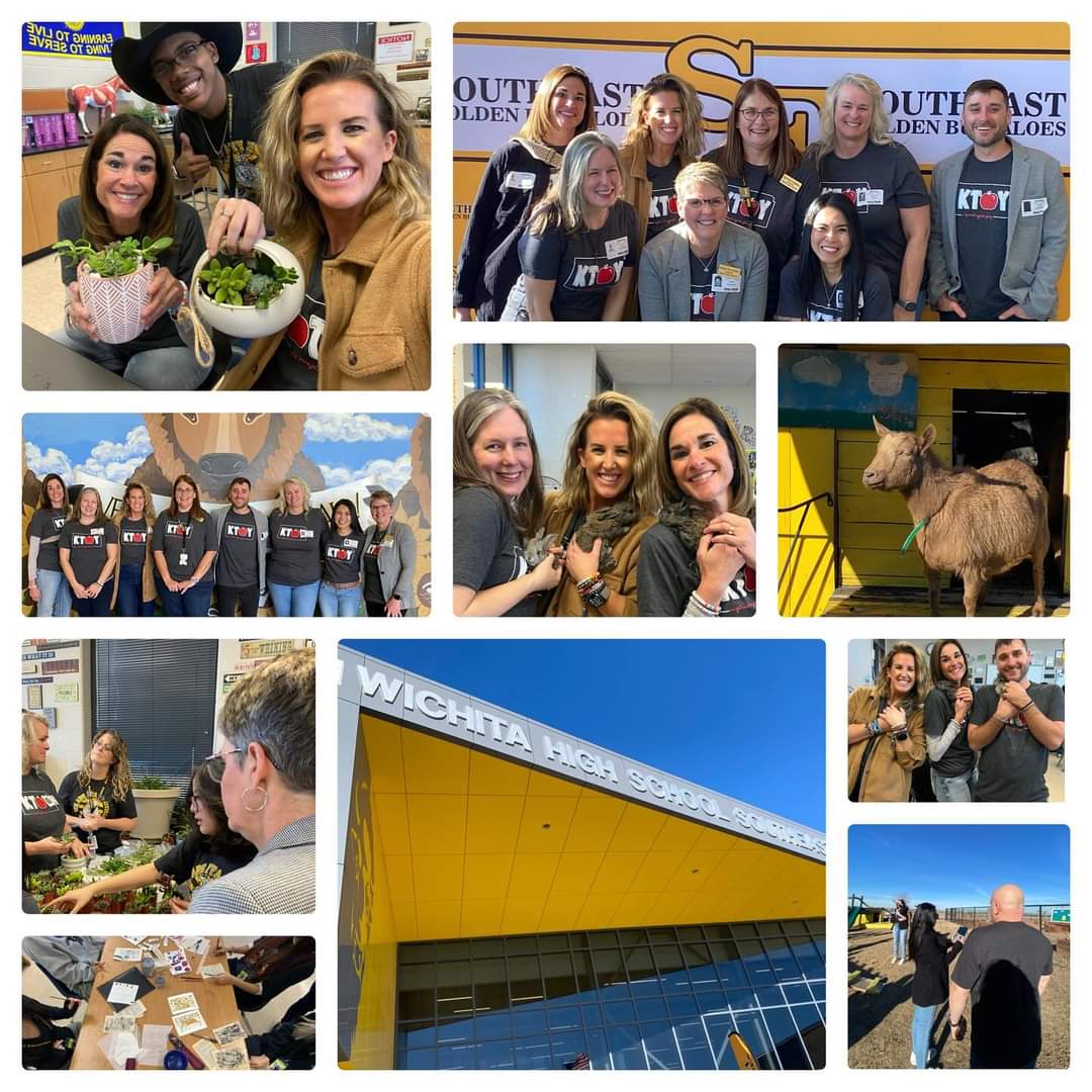 KtoyTeam's tweet photo. The KTOY 2024 Team had the privilege of touring USD259 Wichita Public Schools and seeing the wonderful things the district had to offer. We celebrated Joanna Farmer! Their wonderful hospitality and the joy and passion that everyone had for their school and district were evident! https://t.co/I0JoHFrzut