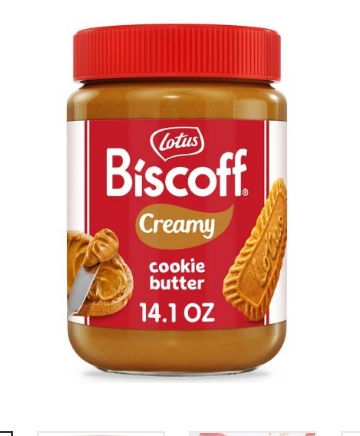 Biscoff Cookie Butter, Lotus Creamy Nut-Free Spread, 14.1 oz Jar