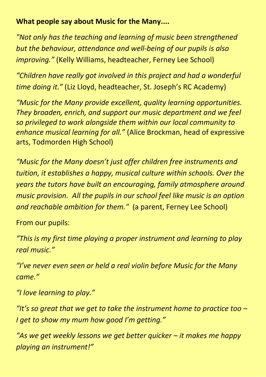 Music for the Many tweet media