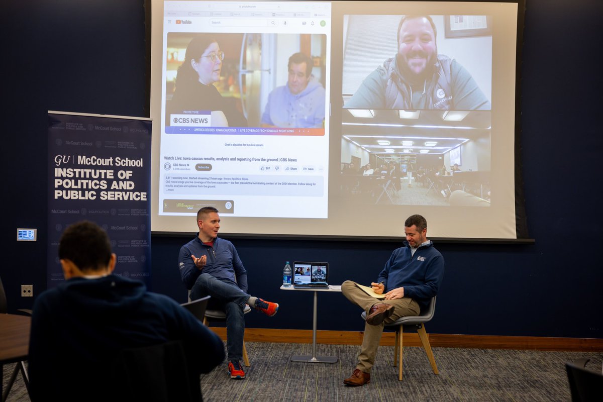 We’re kicking off our Iowa Caucus Watch Party! We have a fun night ahead of predictions, insights from folks on the ground and the first primary results of 2024. It’s not too late to join — escape the snow and come to the HFSC Social Room for free pizza and expert analysis!🍕