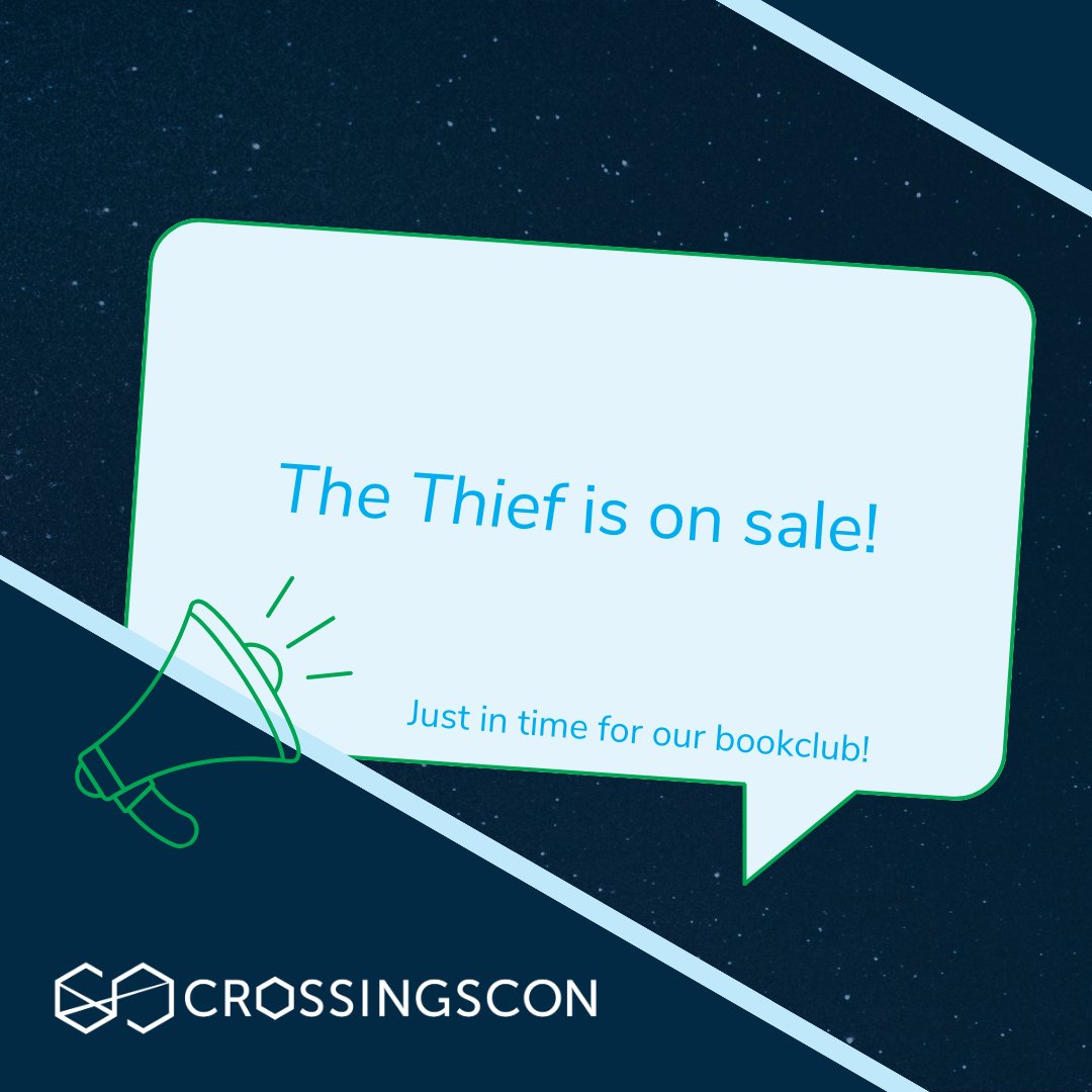 Join us January 20th at 7pm est on gather. (Link will be posted the day of.) Get your copy today: kobo.com/en/Book/the-th…

#crossingscon #ccbc #bookclub #thethief #meganwhalenturner