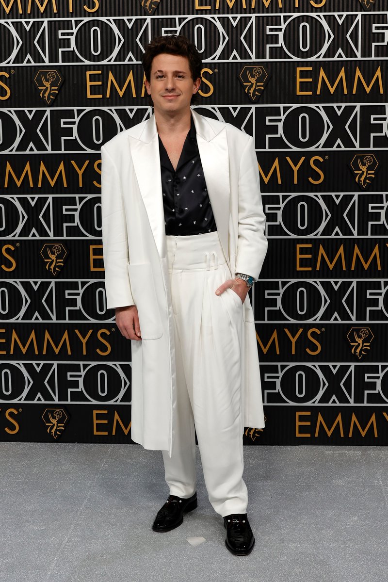 Much's tweet photo. You've definitely got our attention @charlieputh 👀

#Emmys https://t.co/OLzxg7UuUd