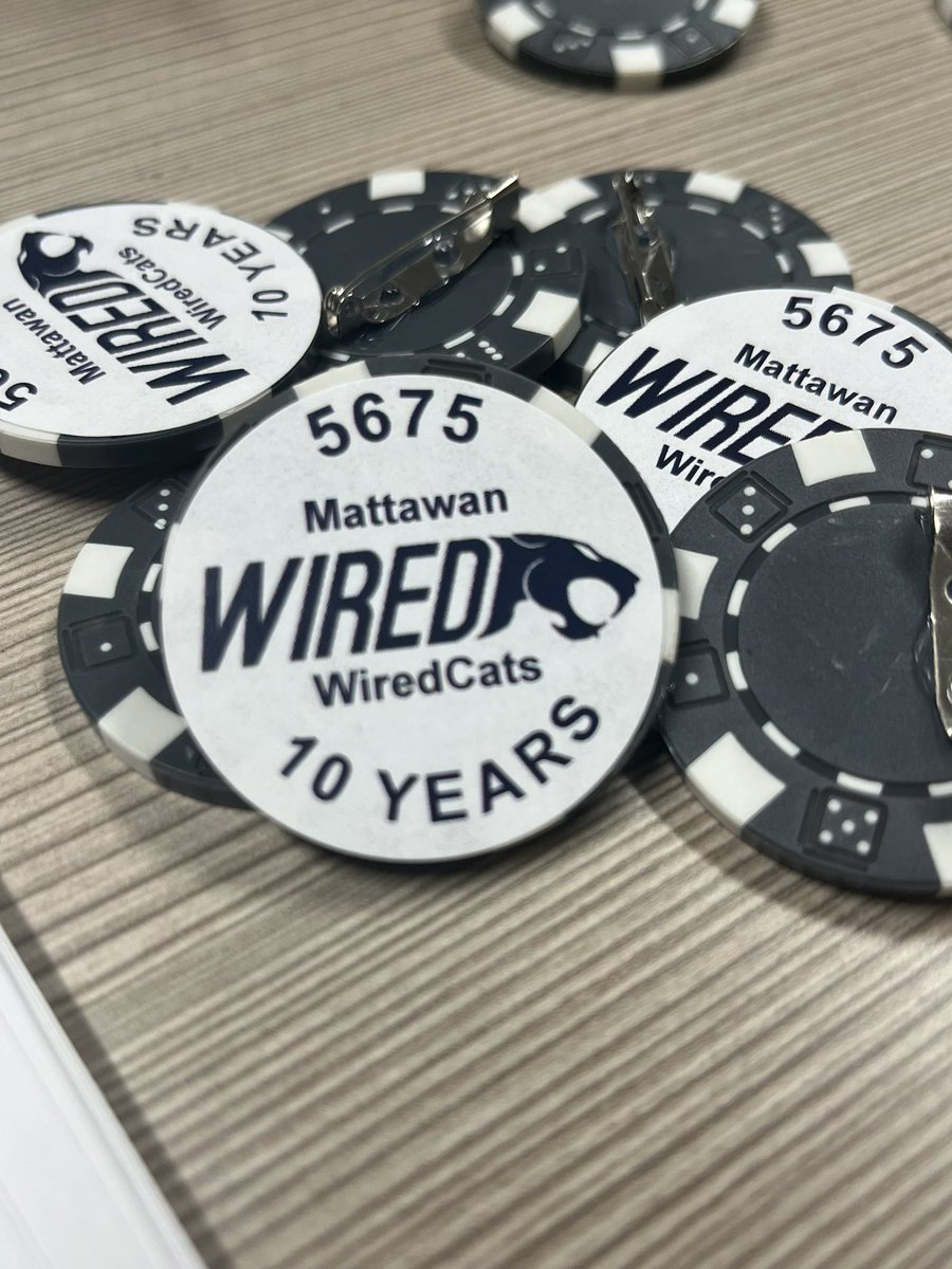 FRC5675's tweet photo. Mattawan WiredCat Robotics is proud to announce that we are celebrating our 10th anniversary this 2024 season.
We have been fortunate enough to take home: 
2015 Gull Lake Champ
2017 Gull Lake Champ
2017 West Michigan Champ
2022 Gull Lake Champ
2023 Lakeview #1 Champ https://t.co/Eu80T01bX8