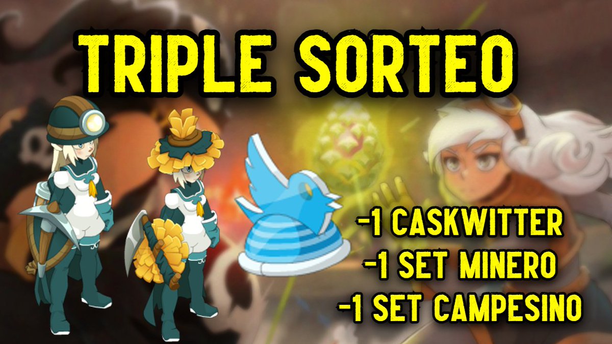 Ocrack_san's tweet photo. ¡TRIPLE SORTEO 2024! ¡3 GANADORES!

Para participar debes:

-Seguir a @Ocrack_san y @ES_DOFUS
- Dar Repost a esta publicación - Suscribirse a mi canal de Youtube https://t.co/3NurCWHX0c

Tienes hasta el 25 de enero para participar, mucha suerte a todos! https://t.co/hzQ1NyilRR